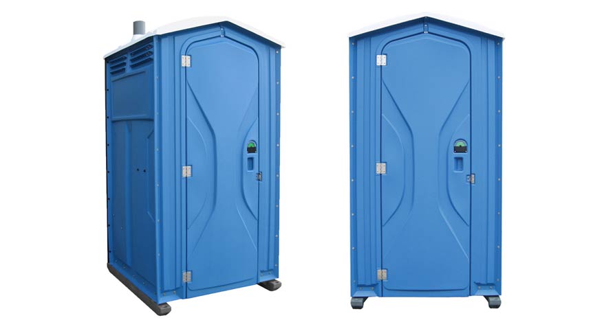 Long-term porta potty units on site in Corvallis, Oregon